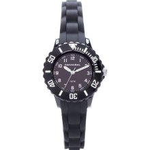 Cannibal Kid's Quartz Watch With Black Dial Analogue Display And Black Silicone Strap Ck226-03