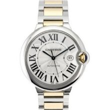 Cartier Ballon Bleu Large Stainless Steel & 18K Yellow Gold Men's Watch - W69009Z3