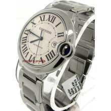 Cartier Ballon Bleu Men's Steel Auto Watch W69012z4