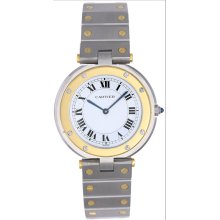 Cartier Santos Round 2-Tone Midsize Watch