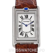 Cartier Tank Basculante Mechanical Steel Large Watch