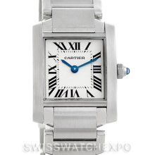 Cartier Tank Francaise Ladies Stainless Steel Watch W51008Q3