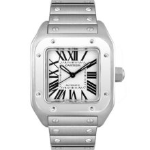 Cartier Watches Men's Santos 100 XL Automatic Stainless Steel Silver D