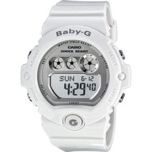 Casio Baby-g Digital Multi-function White Resin Ladies Watch Bg6900-7