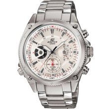 Casio Ef536d-7av Men's Edifice Stainless Steel Silver Dial Chronograph Watch