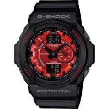 Casio G-Shock GA150MF Watch - BLK RED - Black regular