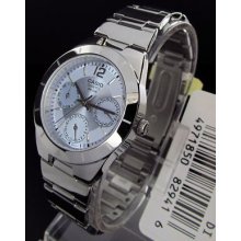 Casio Ltp 2 Av Dial Silver Col Bezel Cruise Dress Watch