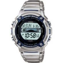 Casio Men's Tough Solar Powered Tide And Moon Stainless Steel Watch