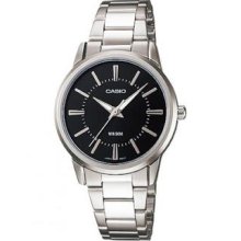 Casio Watches Ltp-1303-d1 Steel Black Ladies Wrist Watch Quartz Lady Zxc