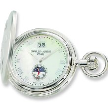 Charles Hubert White Mother of Pearl Dial Pocket Watch