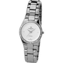 Christina Design London Ladies Analogue Watch 132-2Sw With Stainless Steel Diamond Bracelet