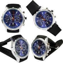 Chronometer Luxury Water Quantz Hour Dial Date Clock Sport Men Mens Wrist Watch