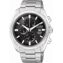 Citizen CA0020-56E Watch Titanium Mens - Black Dial Titanium Case Quartz Movement