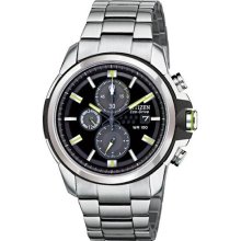 Citizen CA0428-56E Mens Watch Drive Chronograph Stainless Steel Black Dial