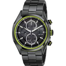 Citizen CA0435-51E Watch HTM 2.0 Mens - Black Dial Stainless Steel Case Quartz Movement