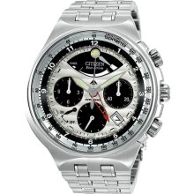 Citizen Calibre 2100 Eco-drive Chronograph White Face