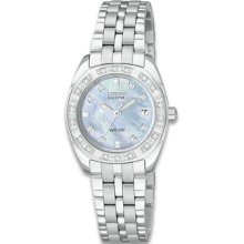 Citizen Eco-Drive Paladion Ladies Diamond Stainless Steel Watch