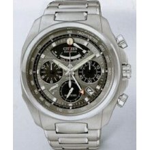 Citizen Eco Drive Stainless Steel Calibre 2100 Watch With Gray Dial