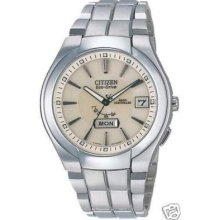 Citizen Eco Drive Stainless Steel Watch (as6000-59a)