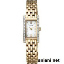 Citizen Lineup Citizen Collection Eco-drive Ladies Eg2682-58a Gold X White Watch