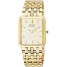 Citizen Men's BL6042-55P Eco-Drive Gold-Tone Champagne Dial Watch