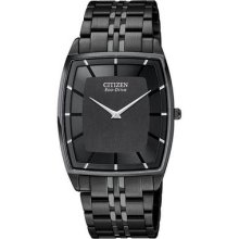 Citizen Men's Eco-drive Sapphire Glass Black Ion Plated Stainless Steel Watch