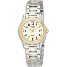 Citizen Quartz Ladies Round Two-Tone Stainless Steel Watch