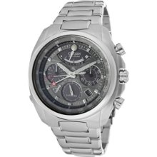 Citizen Watches Men's Eco-Drive Chronograph Grey Dial Stainless Steel