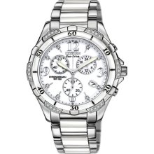 Citizen Women's Ceramic Chronograph Eco-drive Ladies' Ceramic Chronograph Watch