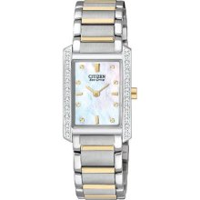 Citizen Women's Palidoro Eco-drive Two Tone Diamond Watch