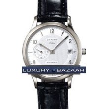 Class Elite Automatic (WG / Silver Guilloche / Leather)