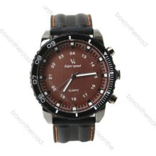 Classic Military 24-hours Rubber Silicone Band Men Quartz Watch Fathers' Day