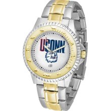 Connecticut Huskies UCONN Mens Stainless 23Kt Watch