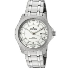 Croton Ca301224sssl Men's Silver Dial Stainless Steel Sport's Watch