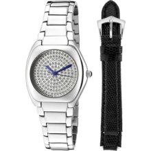 Croton Watches Women's Czarina Silver Dial Stainless Steel w/Interchan