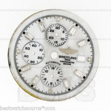 Custom Made Breitling Super Avenger White Mop Bugette Diamond Dial