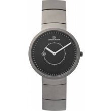 Danish Design Ladies Lars Pedersen Titanium Watch - Silver Bracelet - Black Dial - DDSIV63Q830