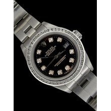 Date just rolex ladies watch oyster bracelet diamond