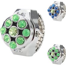 Design Women's Crystal Alloy Analog Quartz Ring Watch (Assorted Colors)