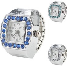 Design Women's Quadrangle Alloy Analog Quartz Ring Watch (Assorted Colors)