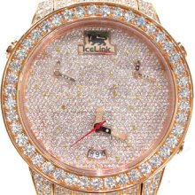 Diamond Icelink Premier Watch 0002 Round Cut F Color 30.00ct