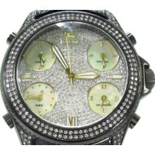 Diamond IceLink Watch Round Cut G Color Ice Link 7.95ct