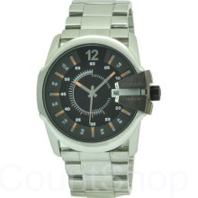 Diesel Mens Analog Stainless Watch - Silver Bracelet - Black Dial - DZ1208