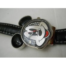 Disney Mickey Mouse Face Watch With Rhinestone