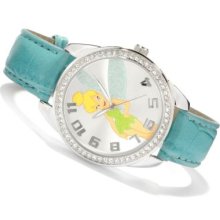 Disney Women's Crystal Accented Sunray Dial Strap Watch