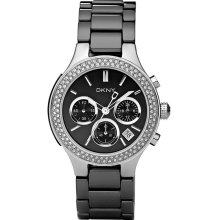 DKNY Black Ceramic Ladies Watch NY4983