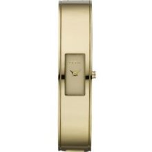 DKNY Gold Ladies Gold Glitz Bangle Watch