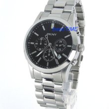 Dkny Unisex Watch Large Chrono 43mm Date Steel Ny1482