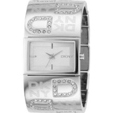 Dkny Women's Silver Stainless Steel Analog Silver Dial Quartz Watch