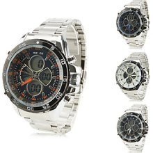 Double Movement Multi-function Casual With Watch Calendar For Men